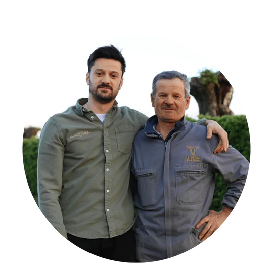 Alberto e suo padre in Bottega